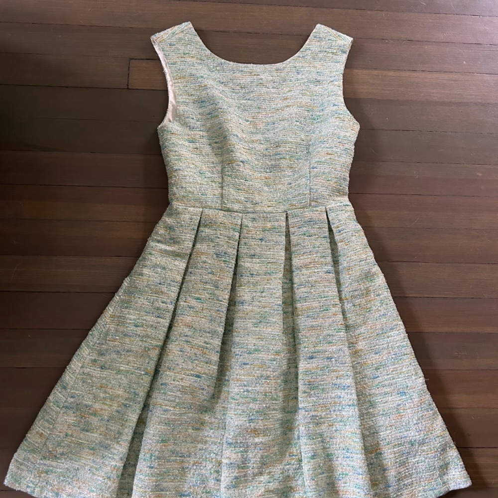 Anthropologie Paper Crown Parkside Pleated Dress